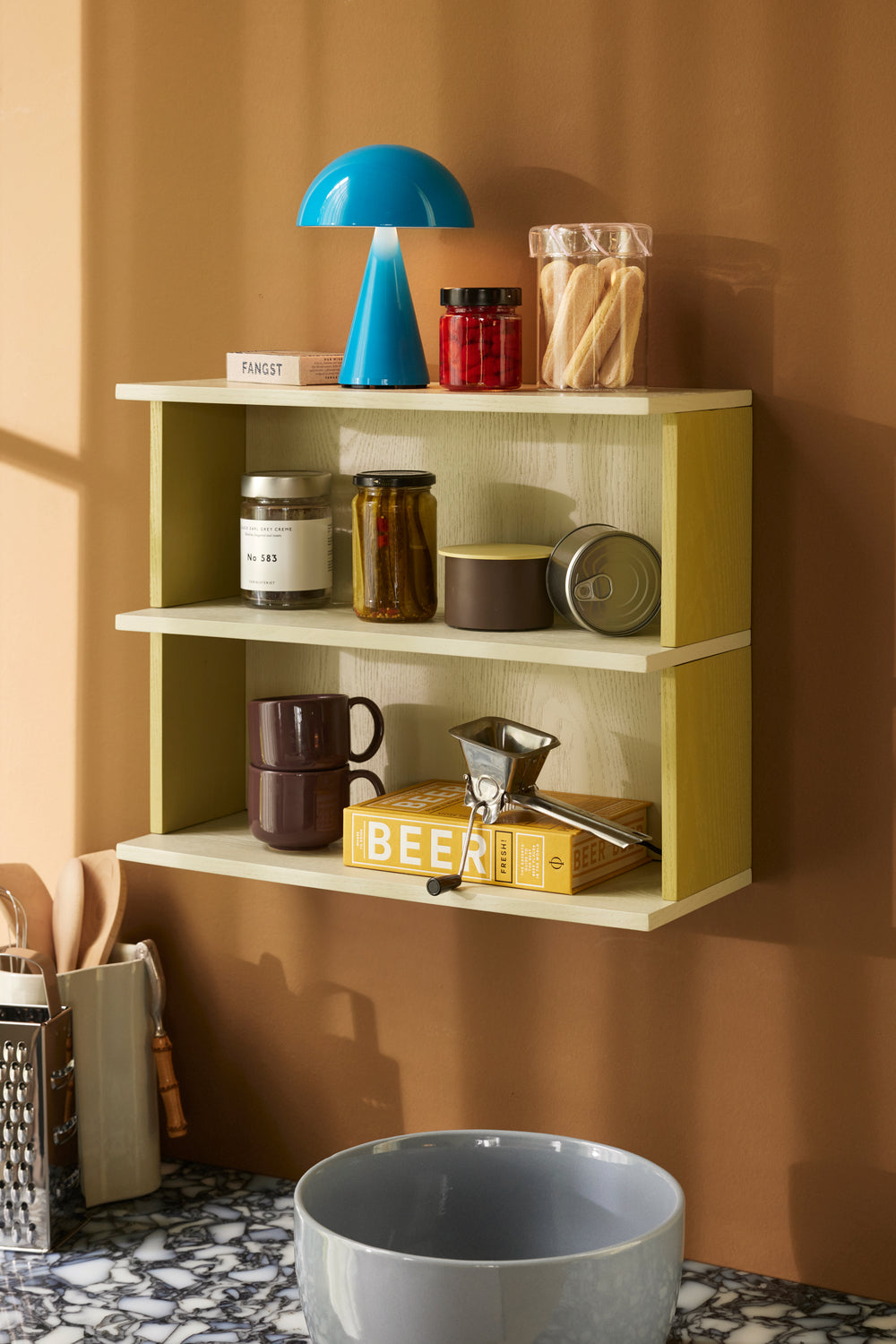 Pep Shelf – Yellow/Grey