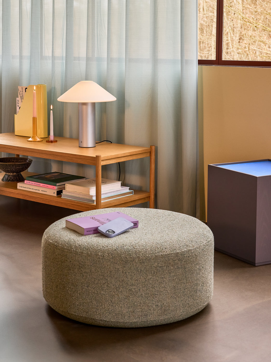 Marshmellow Pouffe – Large Light Green