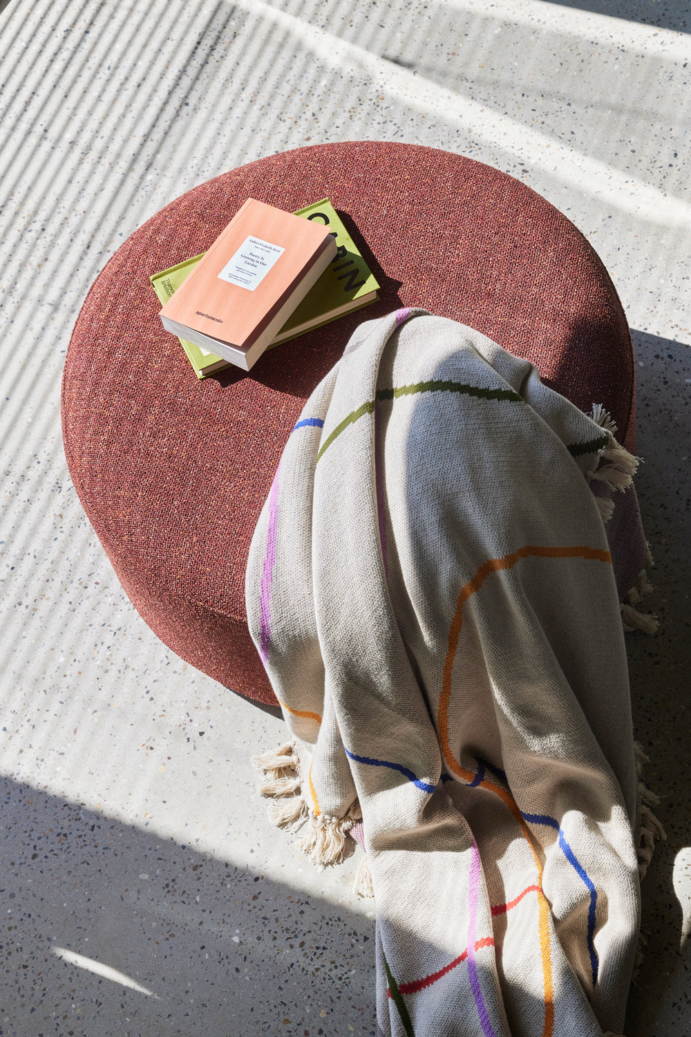 Marshmellow Pouffe – Large Red