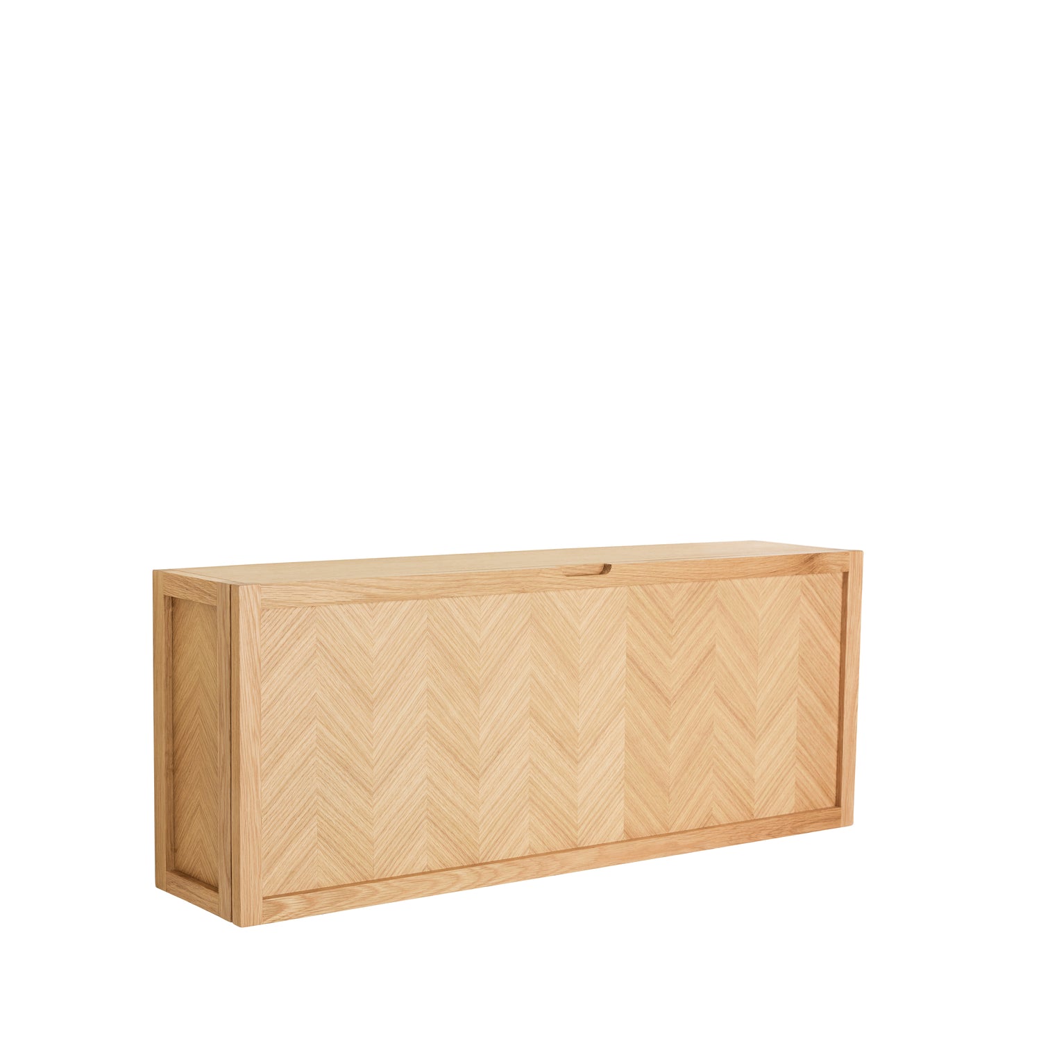Herringbone Shoe Cabinet Large Natural