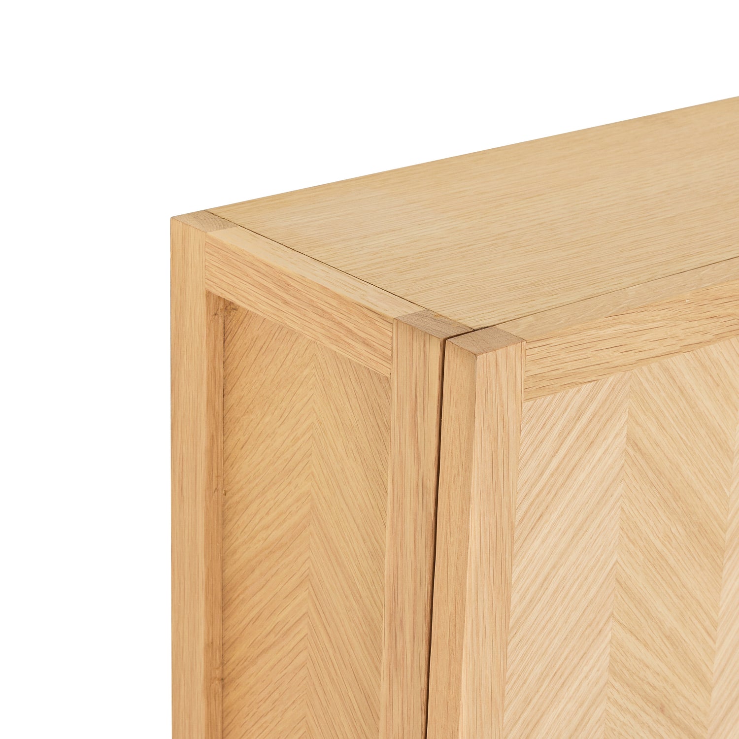 Herringbone Shoe Cabinet Large Natural
