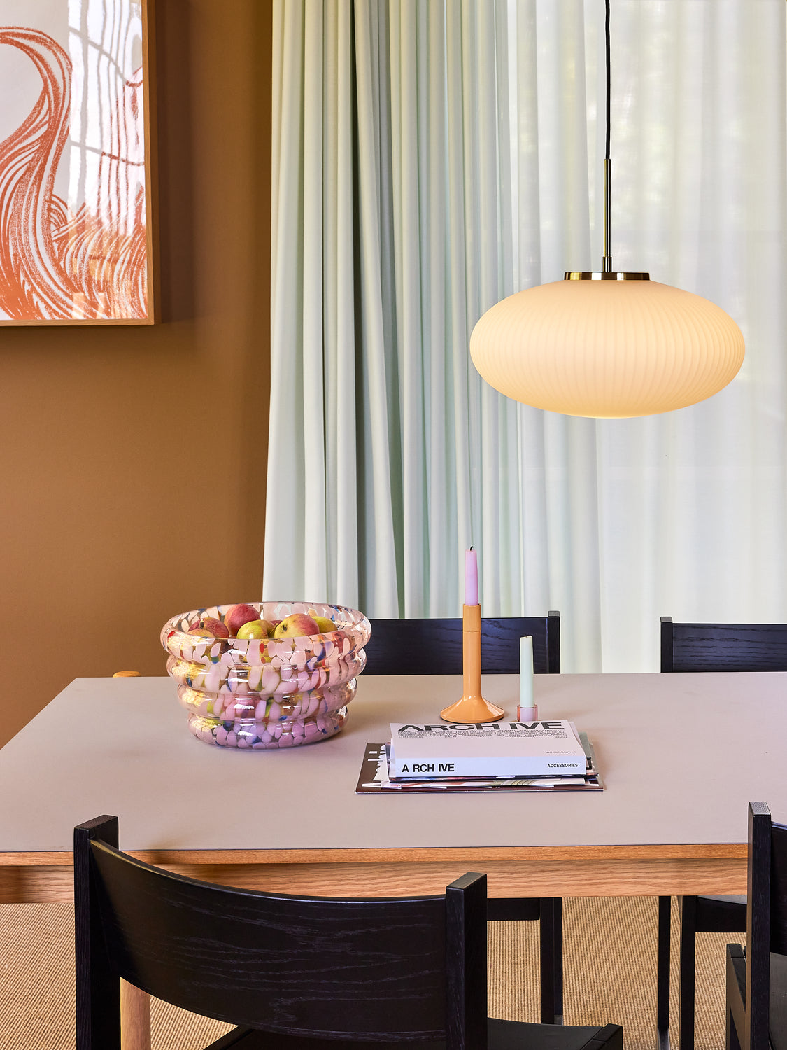 Serene Pendant Ellipse White