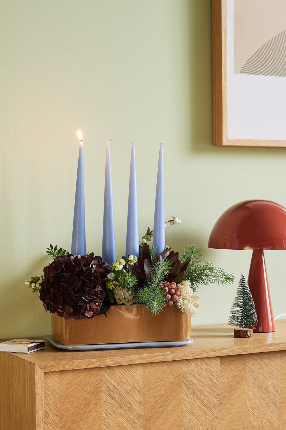 Mush Table Lamp Mini Red