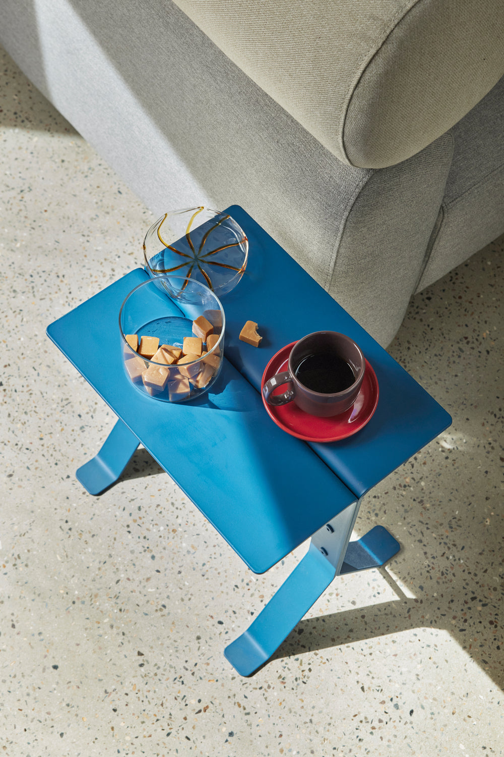 Fold Side Table Petrol