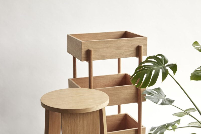 Split Stool Triple Natural