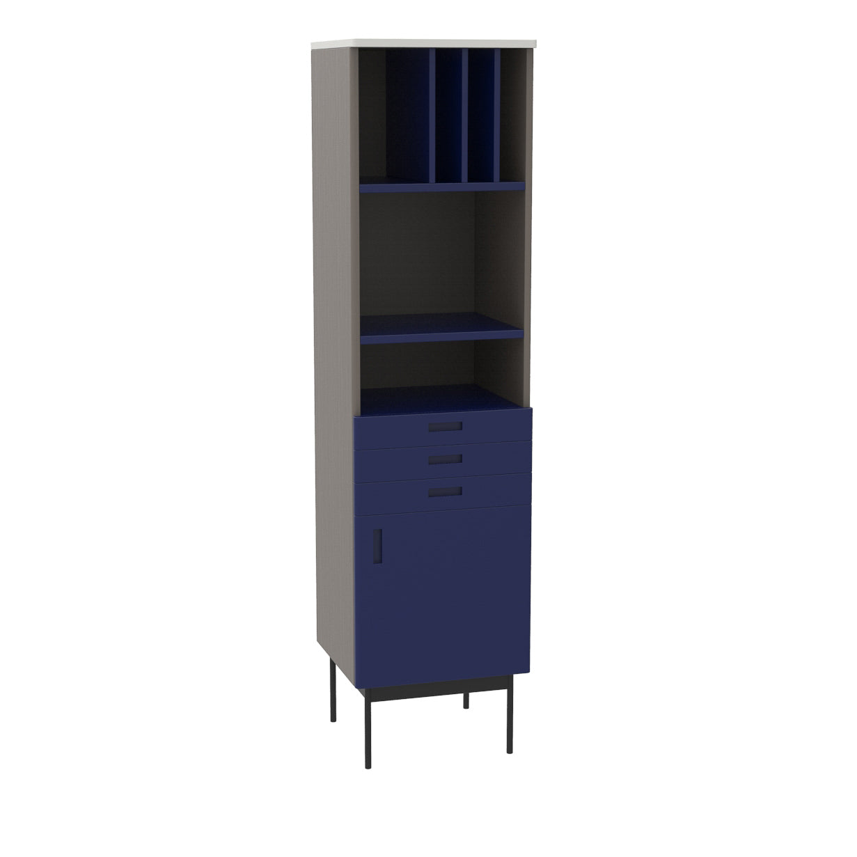 Study Shelf Unit Dark blue/Grey