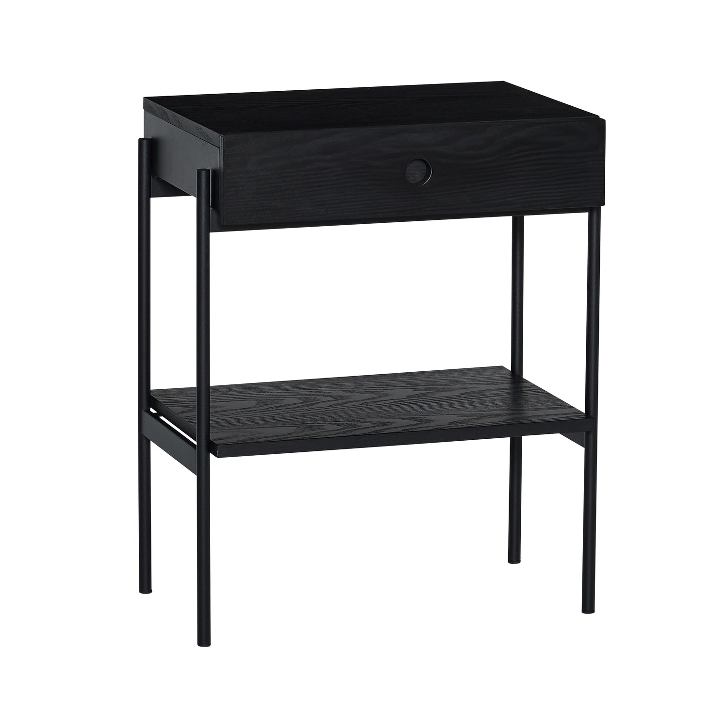 Noir Bedside Table Black