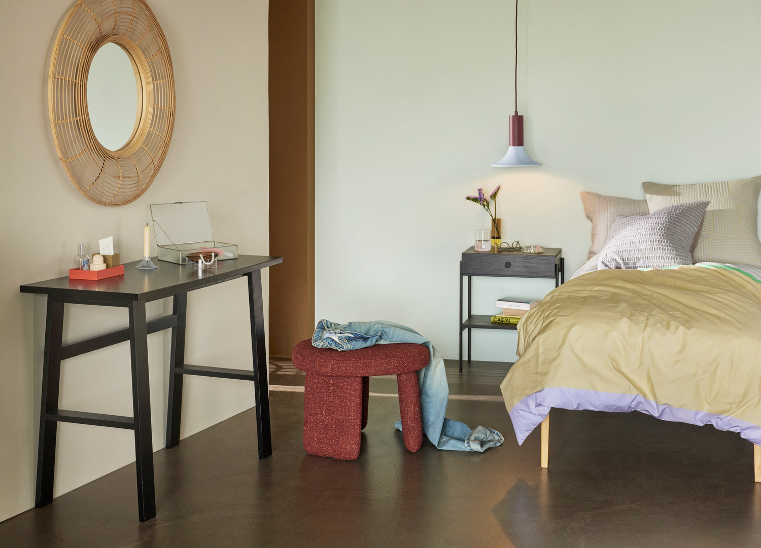 Noir Bedside Table Black