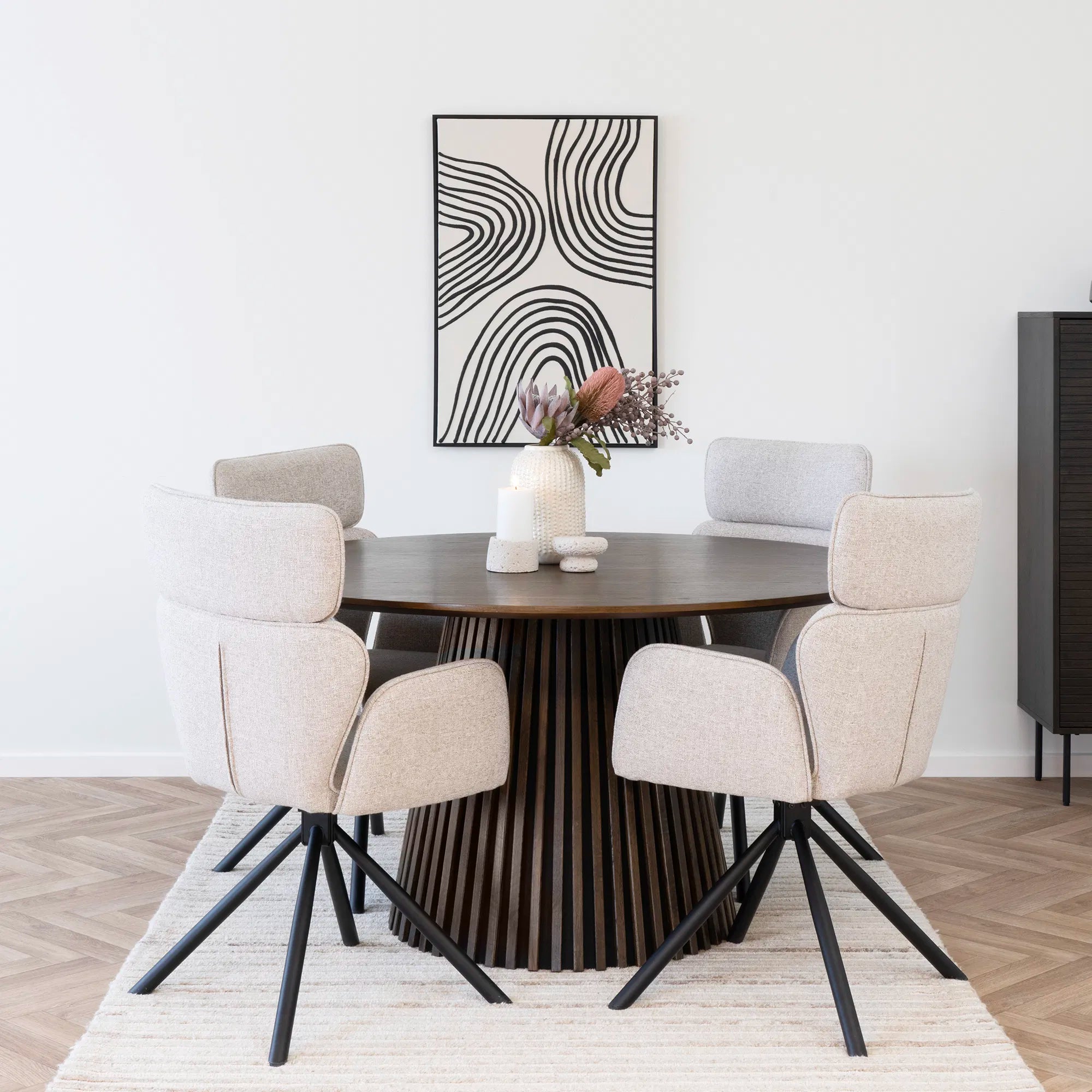 Osaka Dining Table -Brown