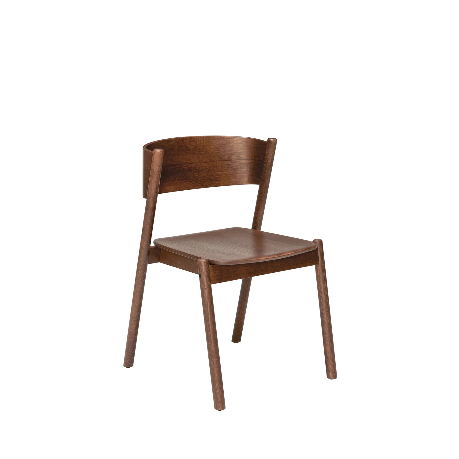 Oblique Dining Chair Brown