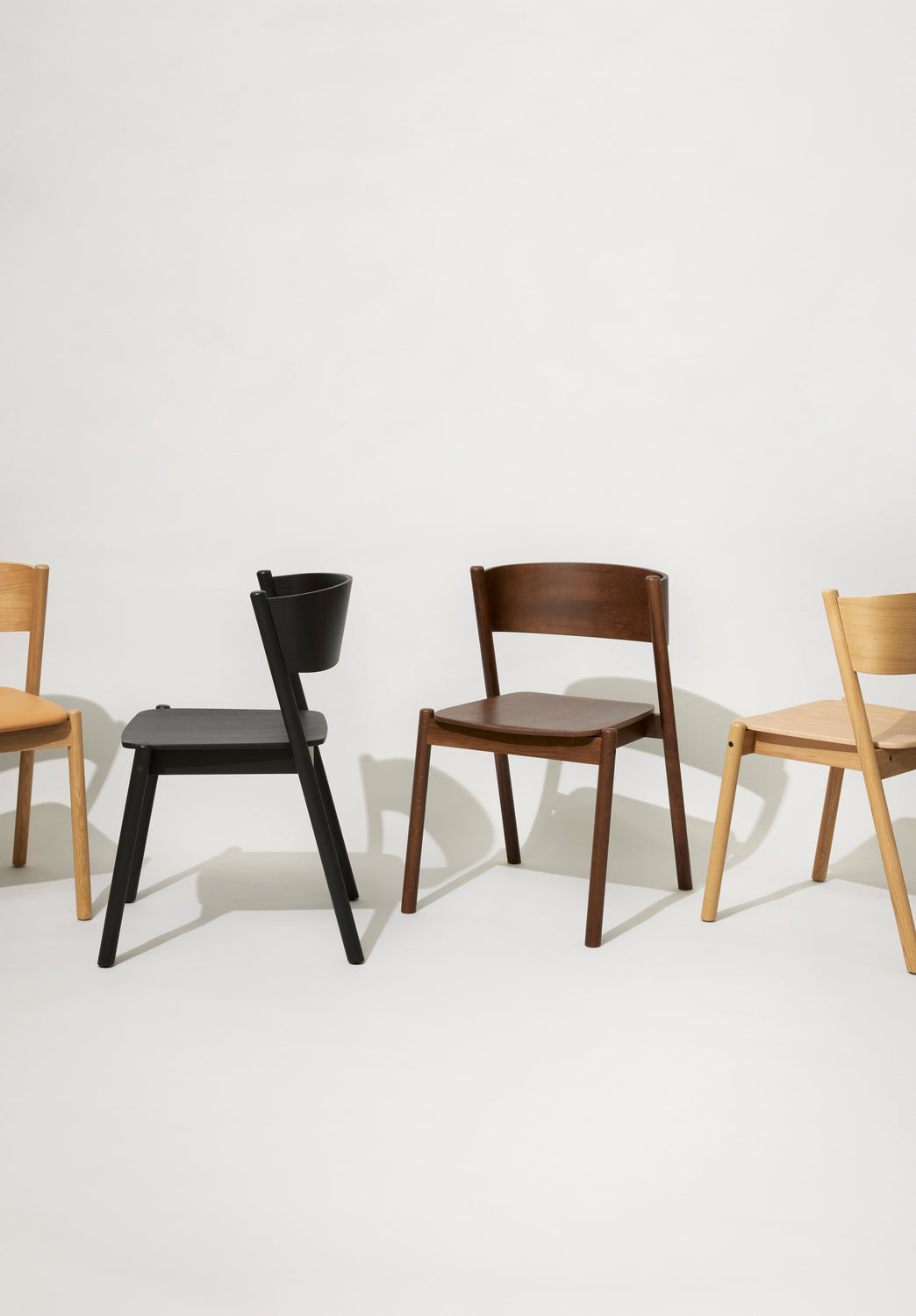 Oblique Dining Chair Brown