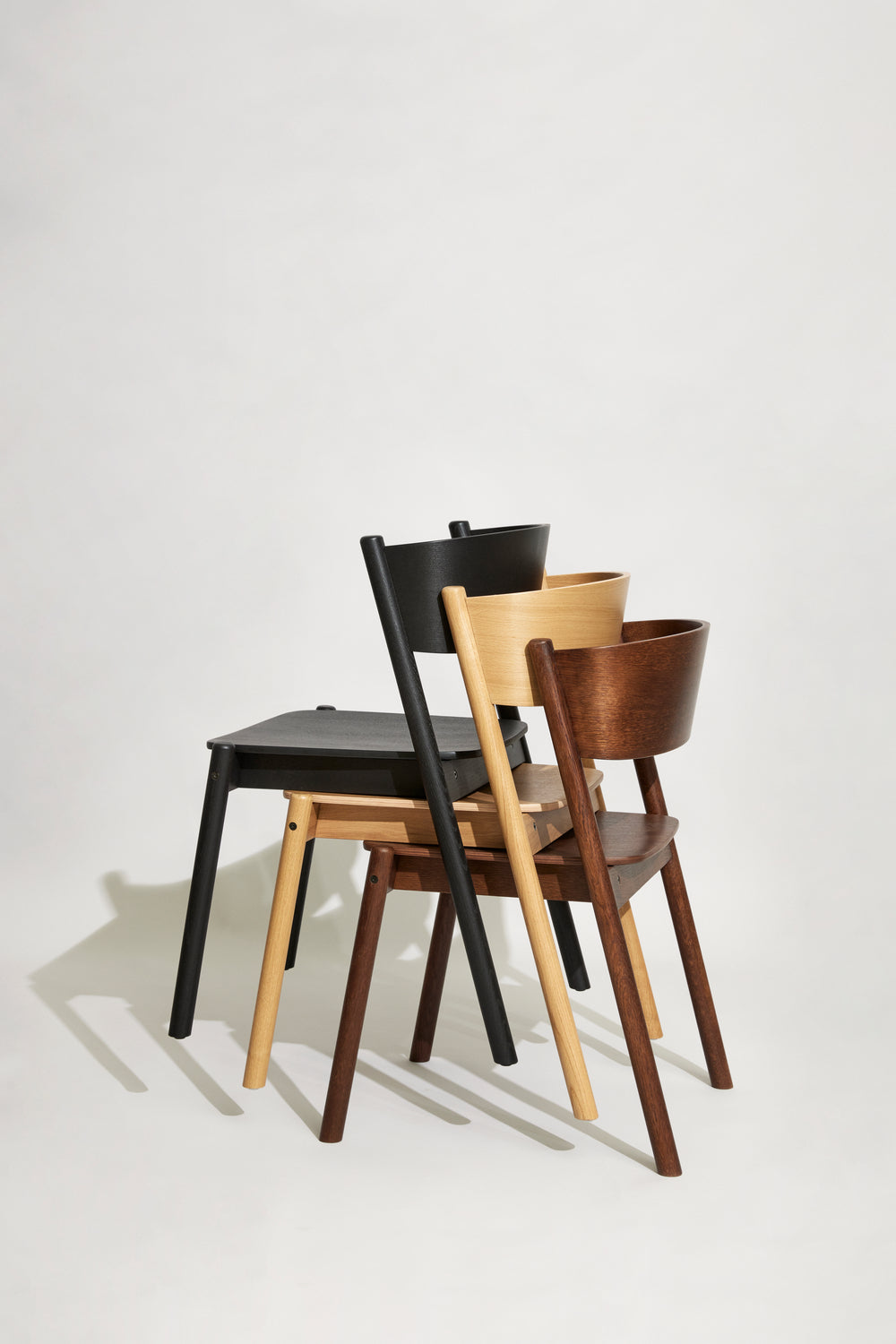 Oblique Dining Chair Brown