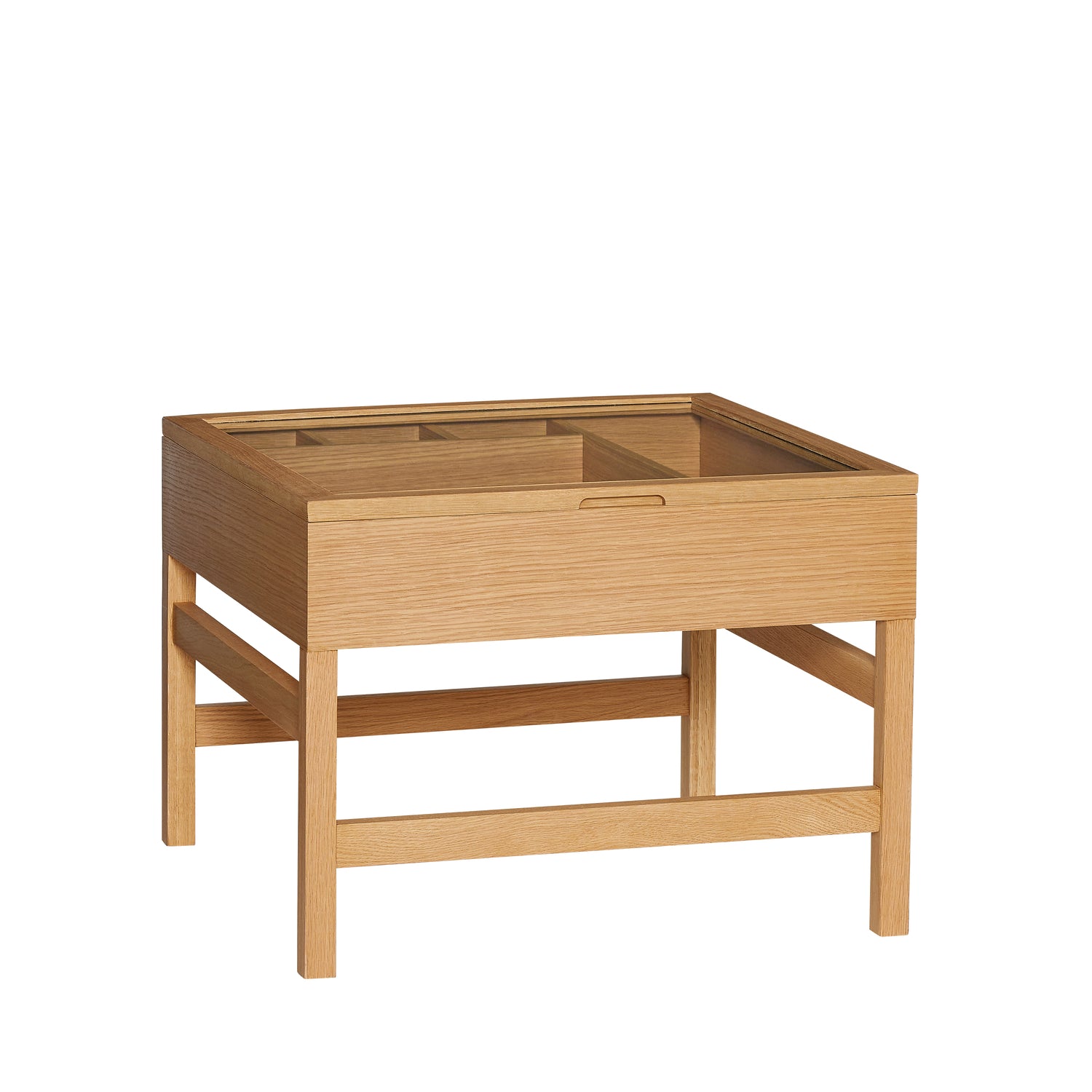 Glitz Coffee Table – Natural Oak & Glass