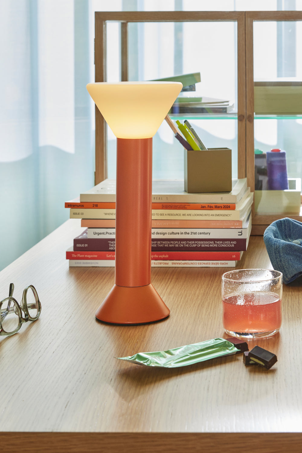 Flash Portable Lamp Metallic Orange