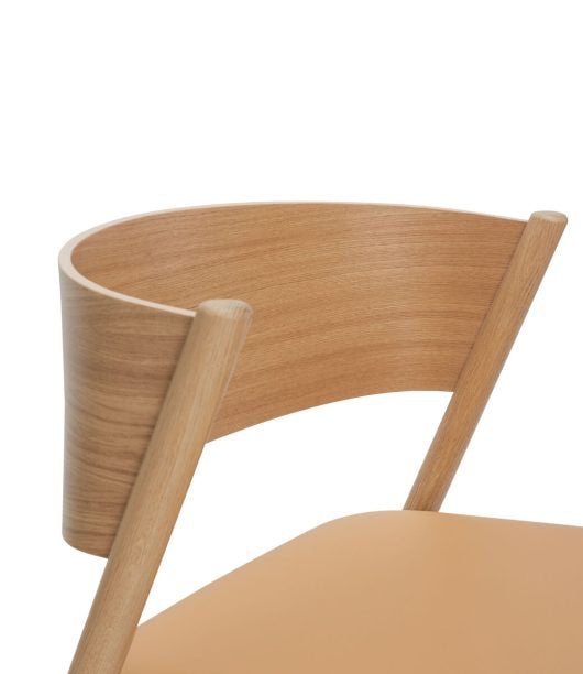 Oblique Lounge Chair Seat Natural