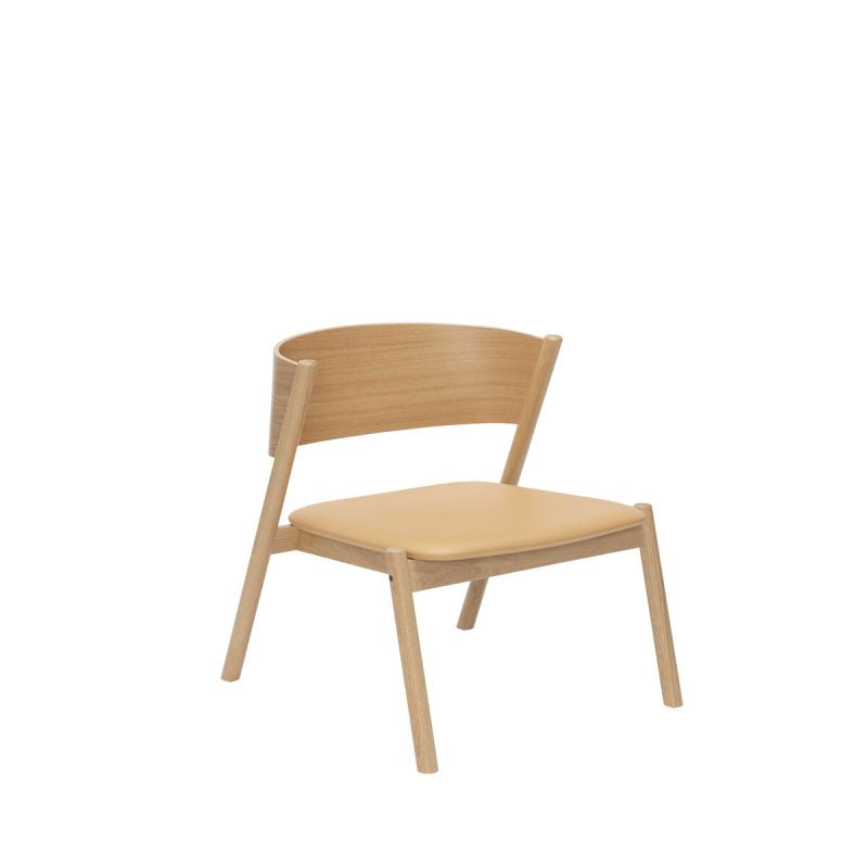 Oblique Lounge Chair Seat Natural