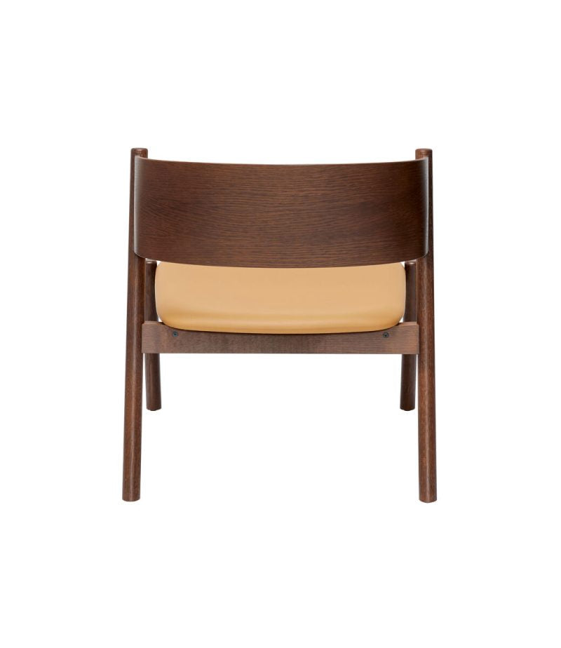 Oblique Lounge Chair Seat Dark Brown