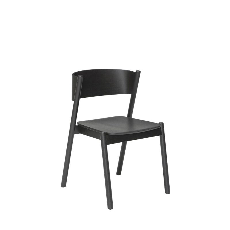 Oblique Dining Chair Black