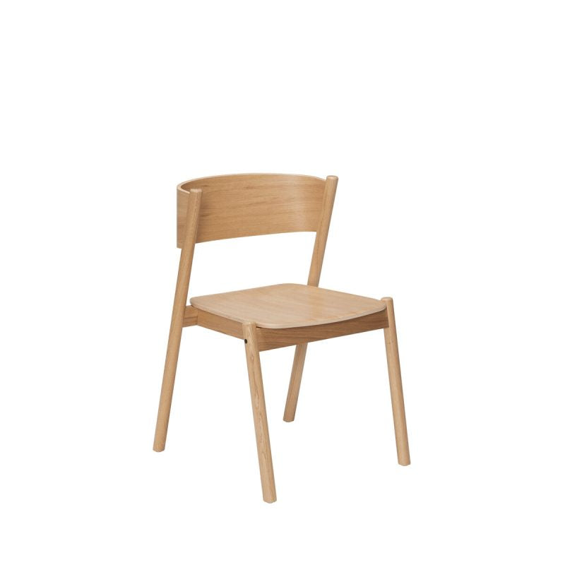 Oblique Dining Chair Natural