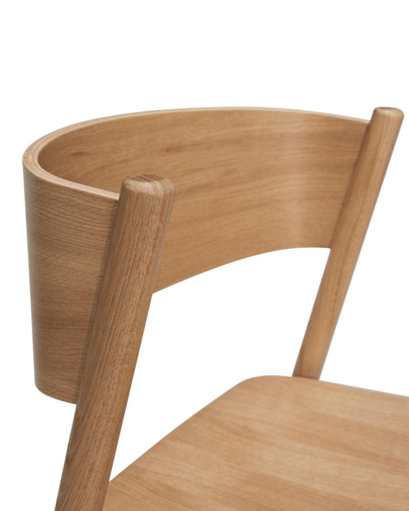 Oblique Dining Chair Natural