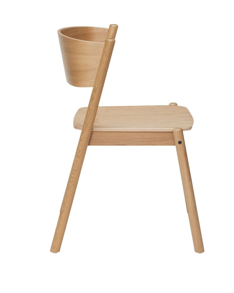 Oblique Dining Chair Natural