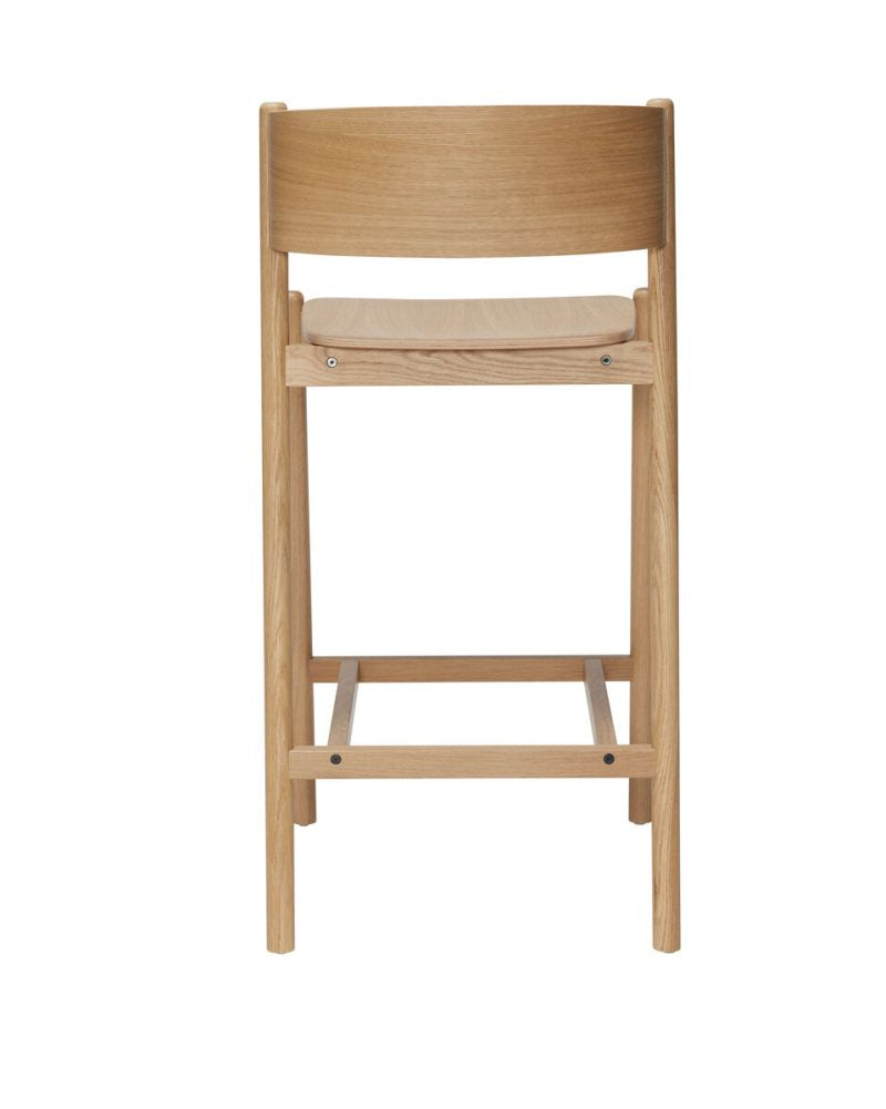 Oblique Bar Stool Natural