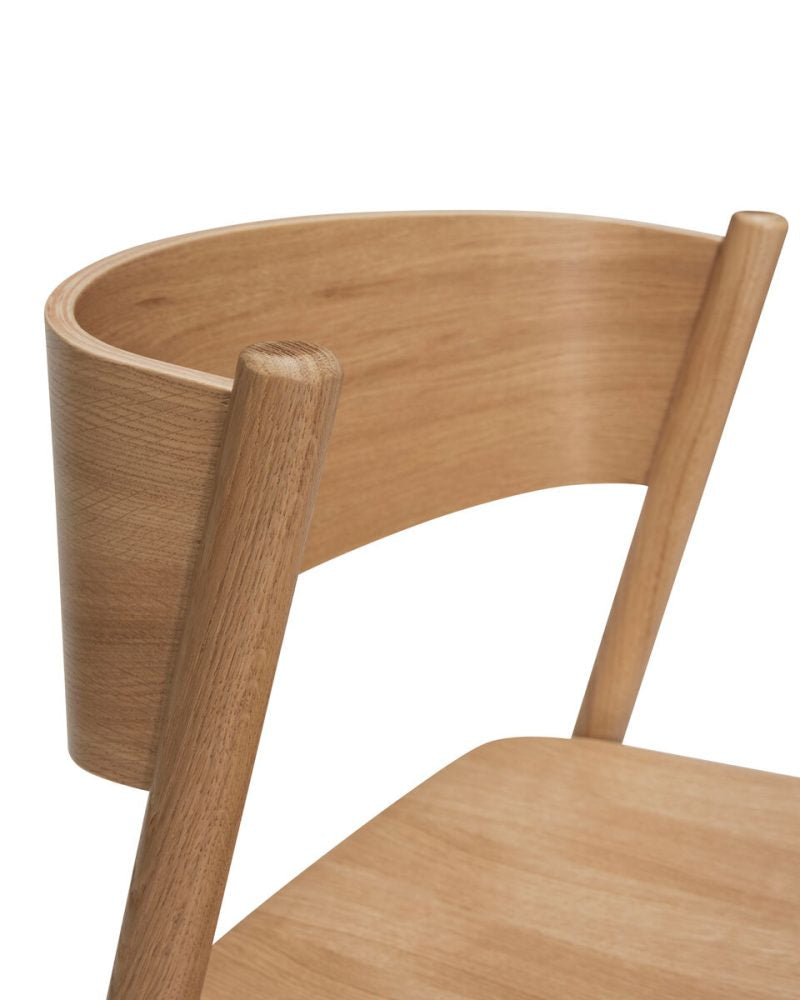 Oblique Bar Stool Natural