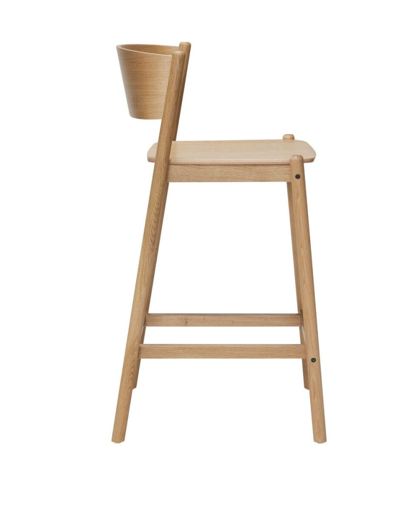 Oblique Bar Stool Natural