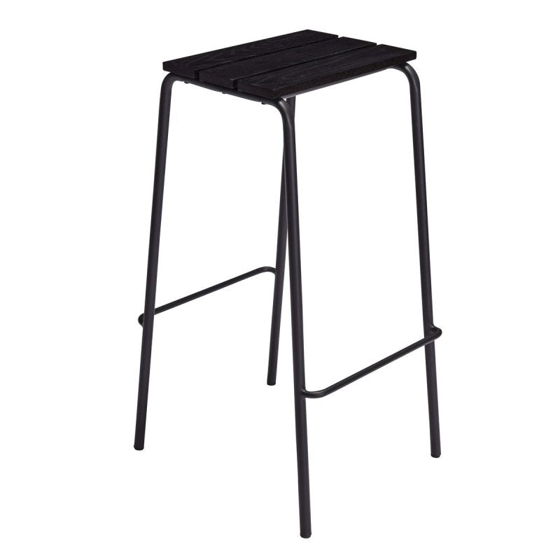 Stilt Bar Stool Black